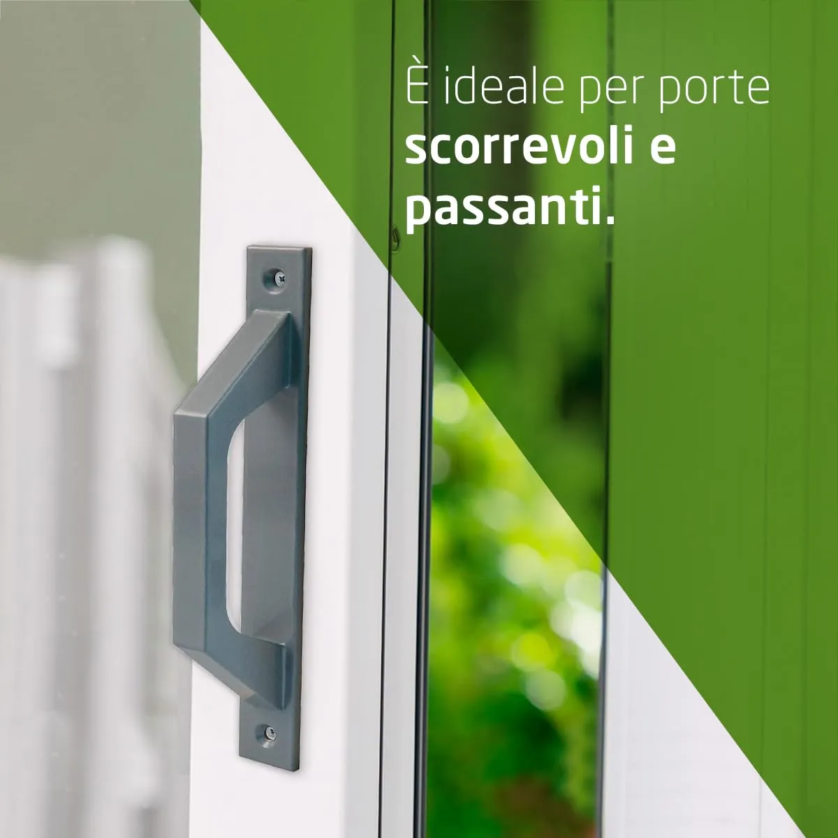 Amig Maniglia Porta Scorrevole Alluminio 198 mm Argento