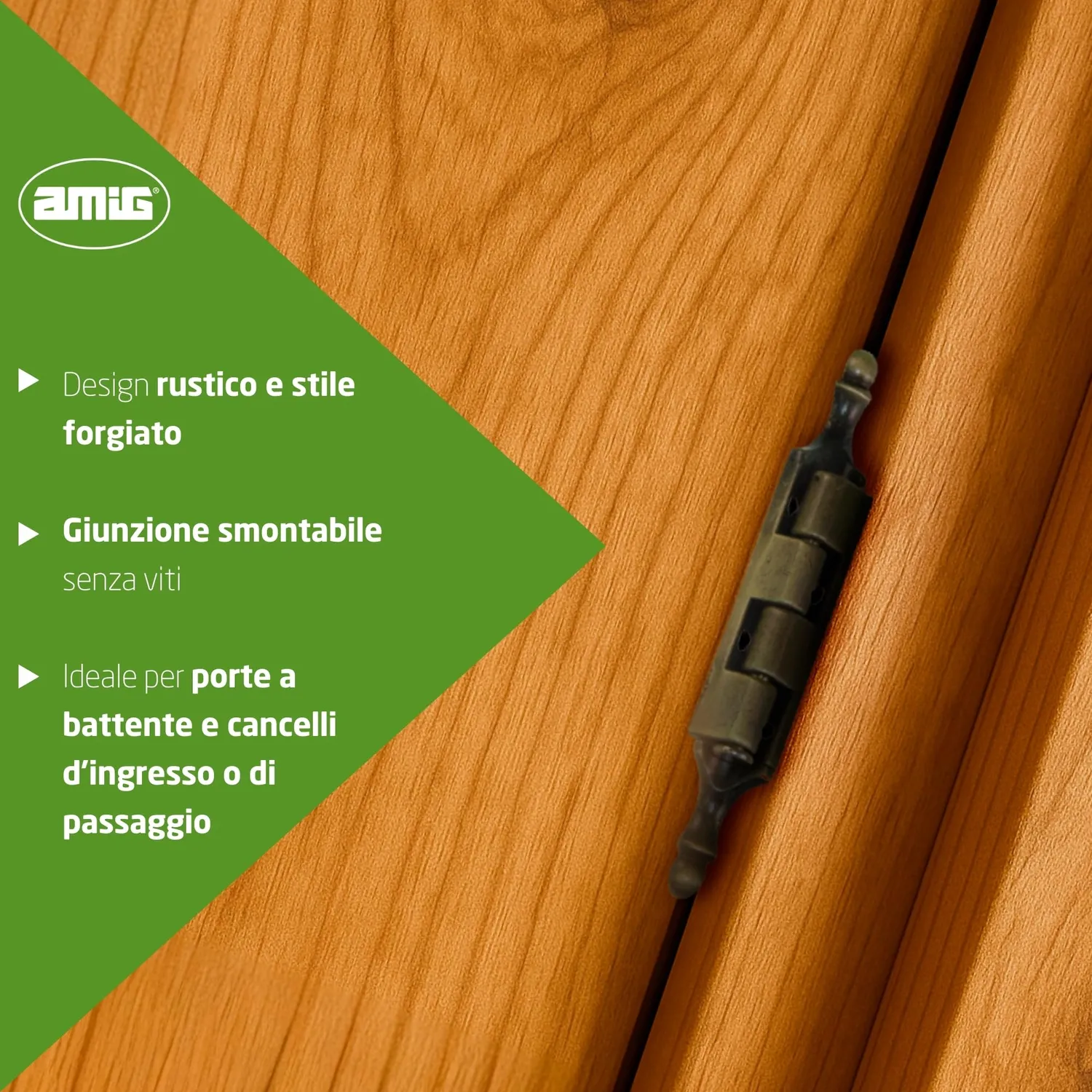 Amig cerniera rimovibile decorativa 79x9 mm pelle
