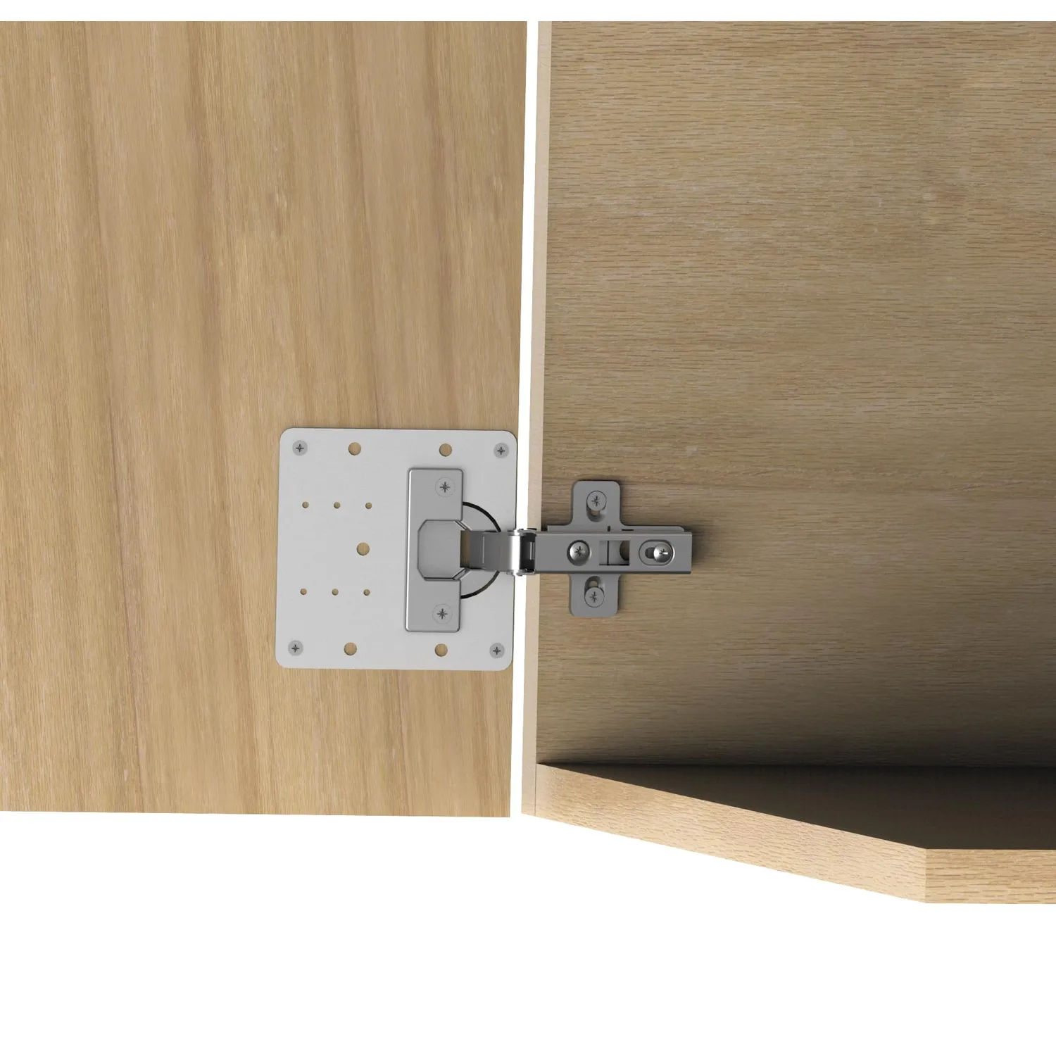 Amig Piastra Riparazione Cerniere 90x90mm Acciaio Inox