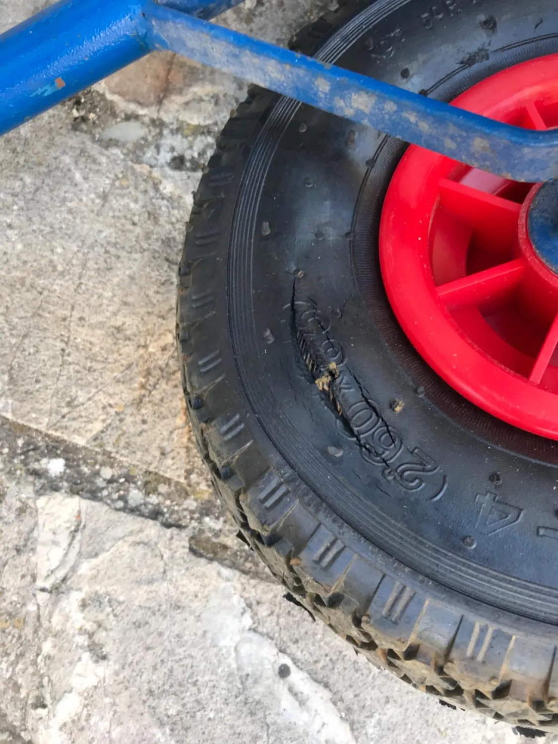 Ribimex Ø260 mm Ruota Gonfiabile Carrello Pneumatica
