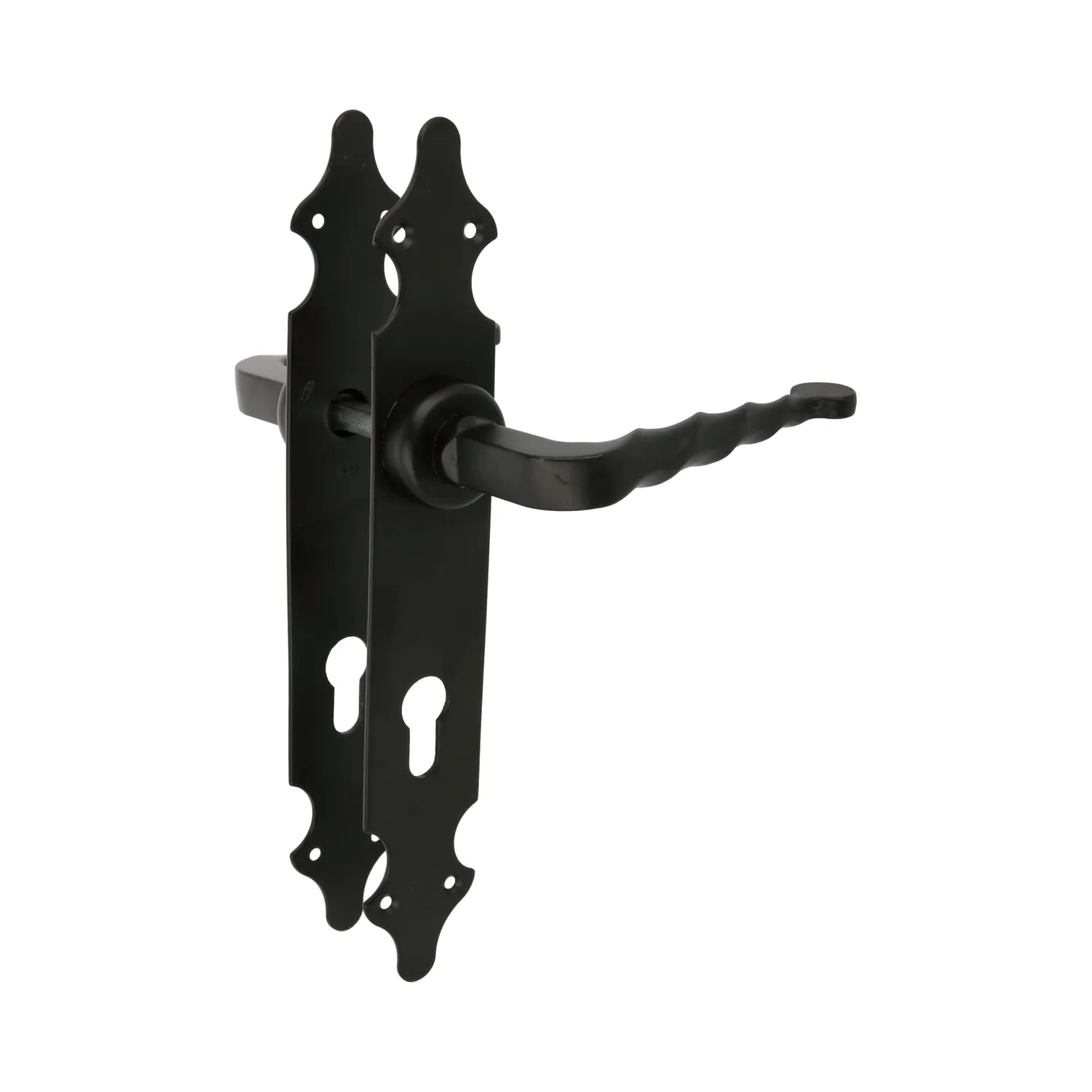 Amig 101SP maniglie cancello nere 2 pezzi rustiche