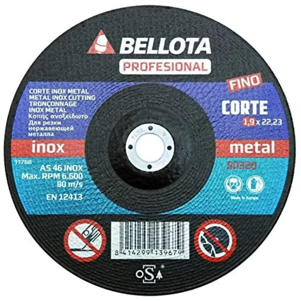 Bellota Disco Abrasivo Taglio Inox-Metal 1,6 mm extra sottile