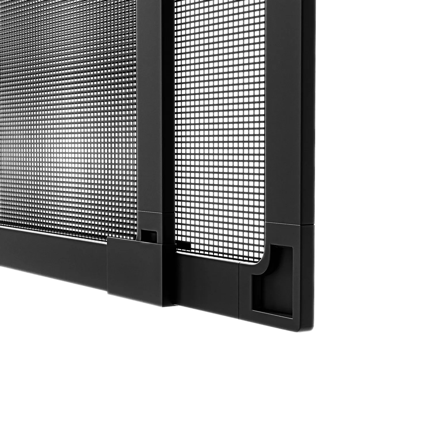 Amig ME01 zanzariera finestra 70x50 cm nera alluminio