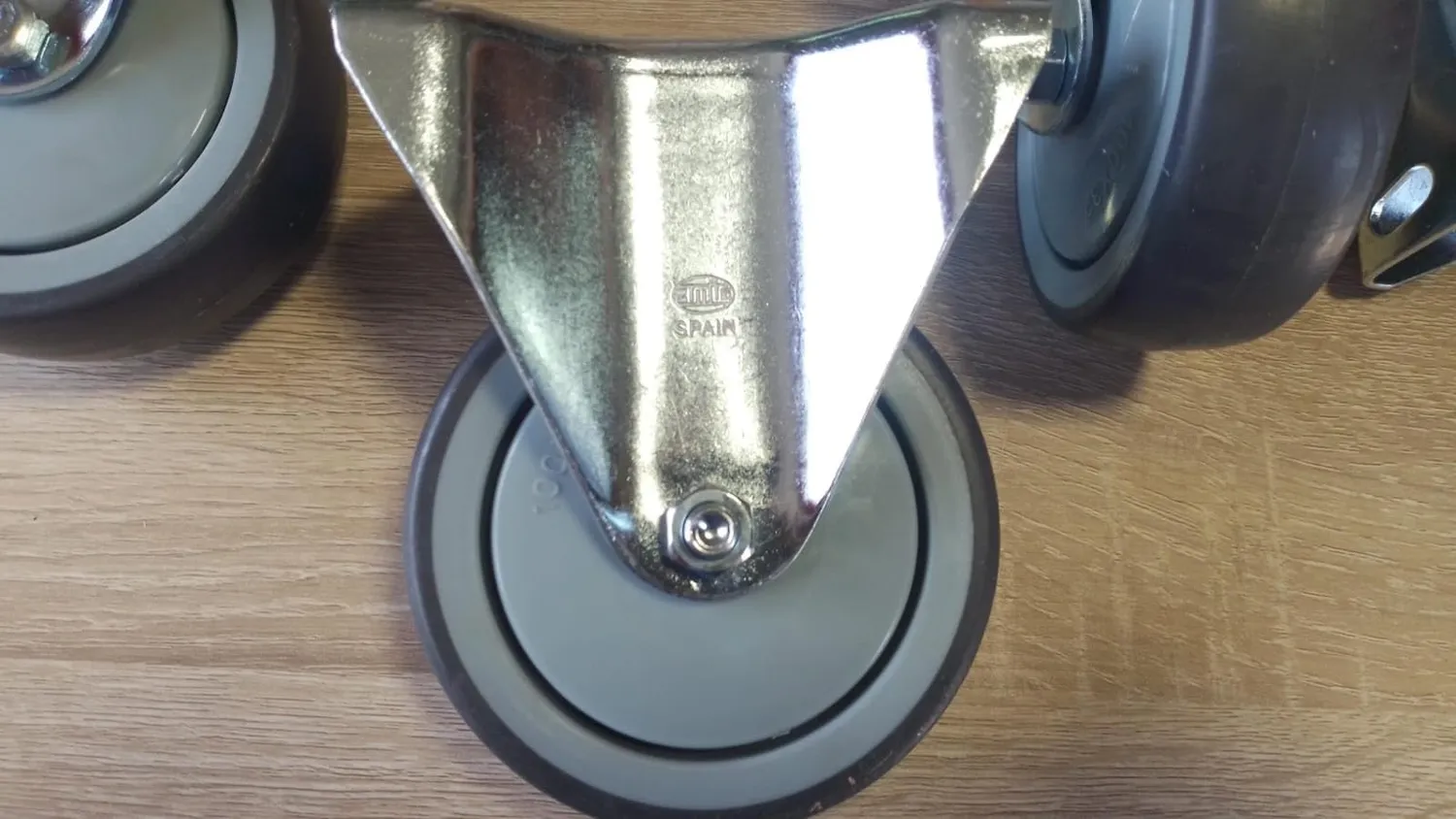 Amig Set 4 Ruote Fisse Ø100 mm 110 Kg Grigie
