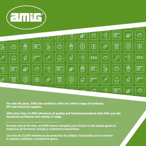 Amig 3RBX maniglie porte inox argento 140 mm