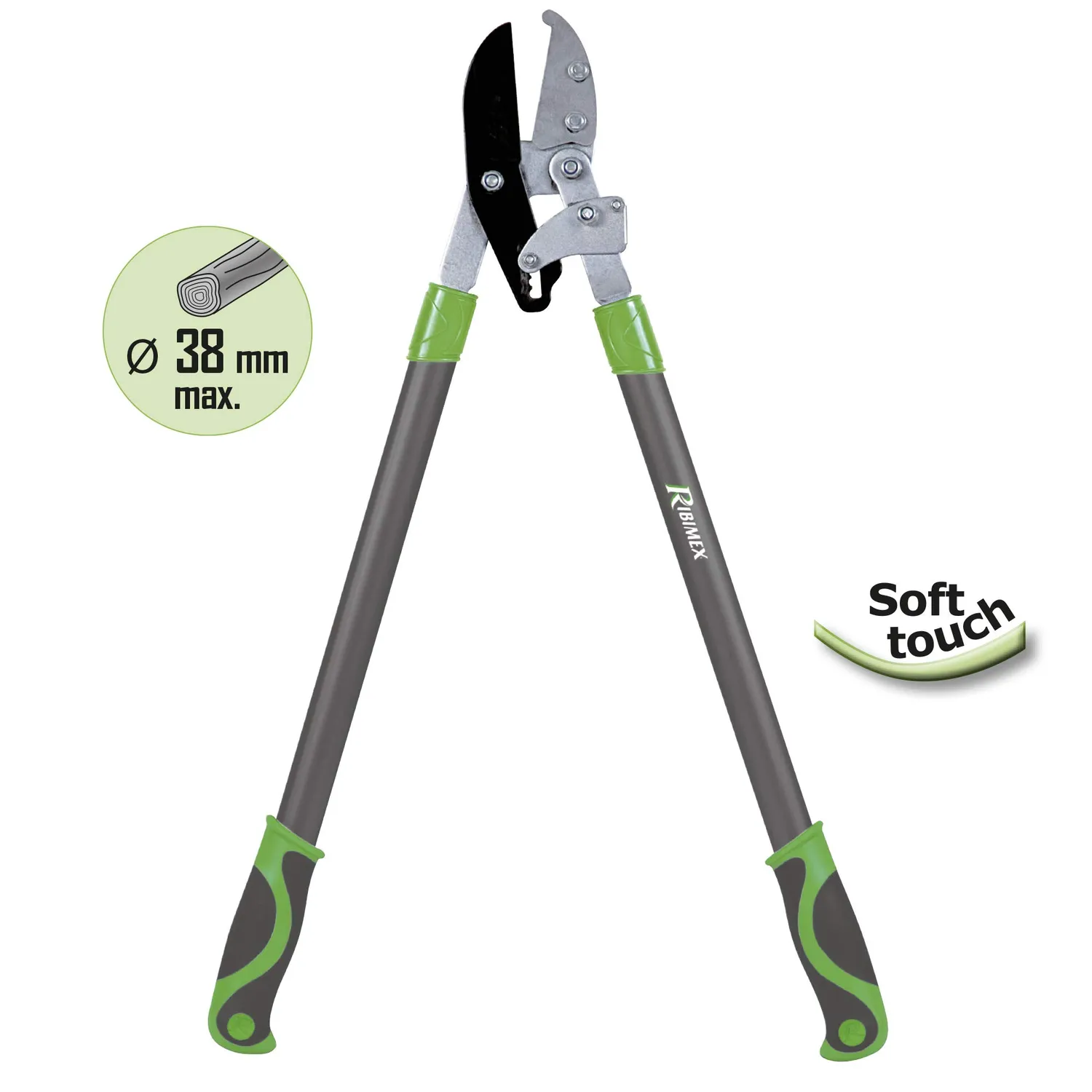 Ribimex PRCBC75 troncarami a cricchetto 540 mm taglio 38 mm