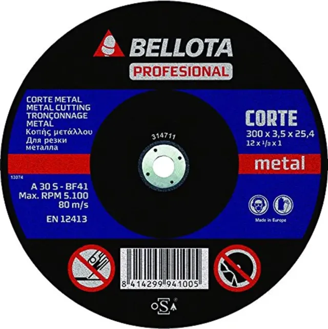 Bellota Professionale Taglio Metal disco da taglio foro 22,2 mm metallo