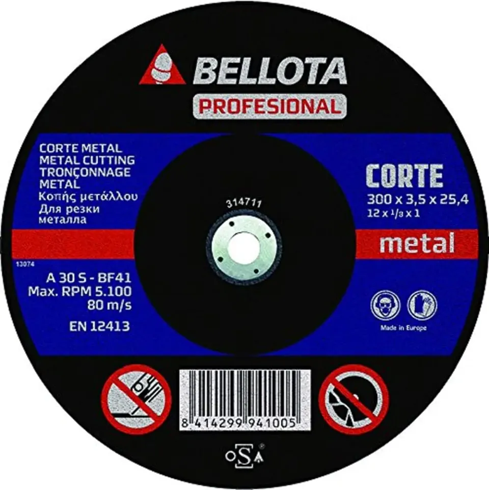 Bellota Professionale Taglio Metal disco da taglio foro 22,2 mm metallo