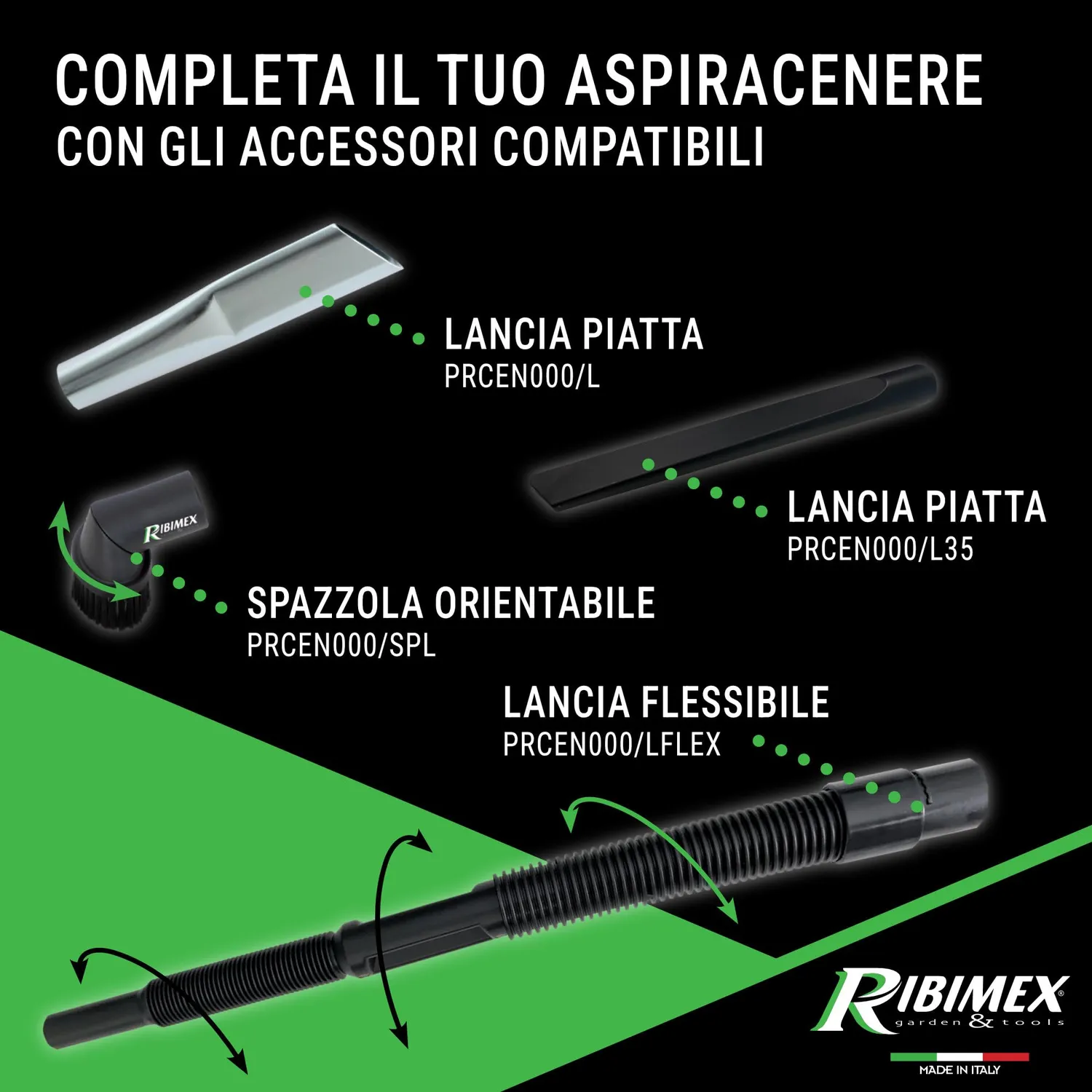 Ribimex Cenerix PRCEN003/1200 Aspiracenere 18 L 1200W