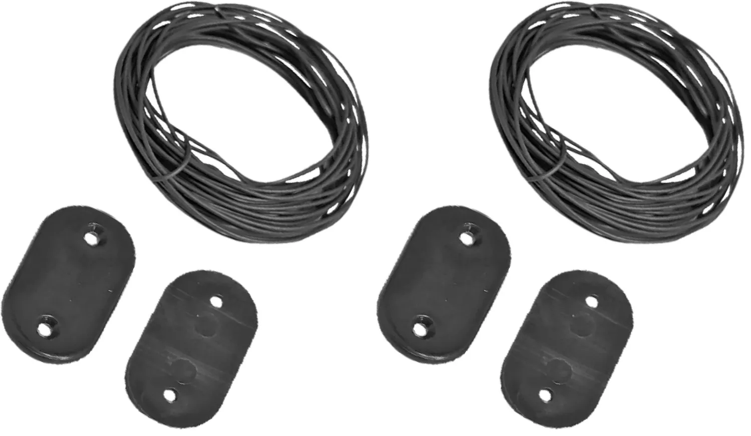 Ribimex PRBVT30GR kit fissaggio frangivista grigio 30 pezzi