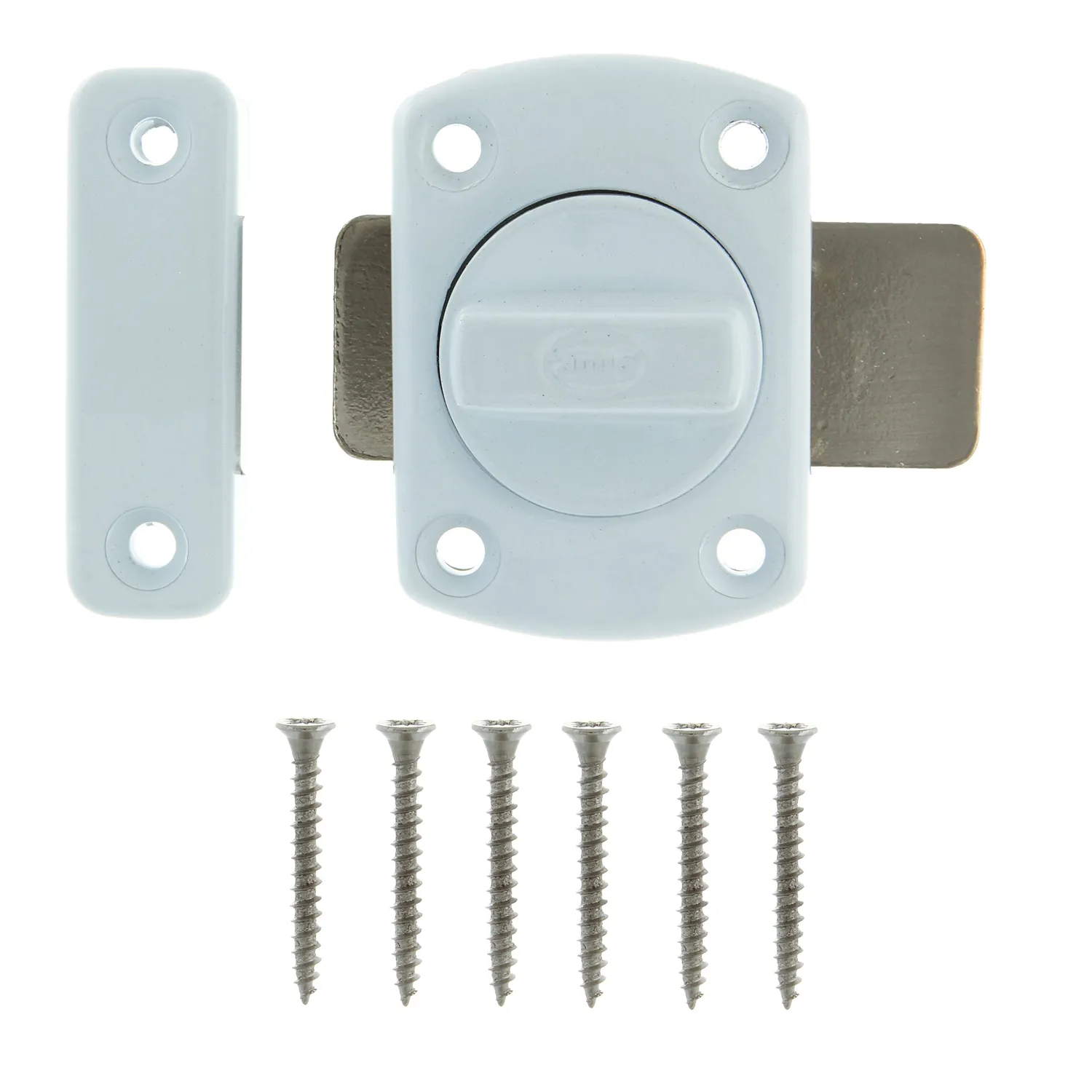 Amig 388 chiavistello porta legno bianco 30x42 mm