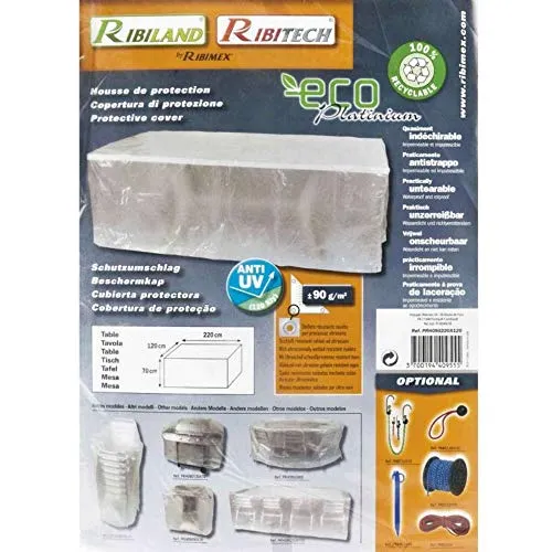 Ribimex Eco Platinium Telo Copertura 120x220cm Rettangolare