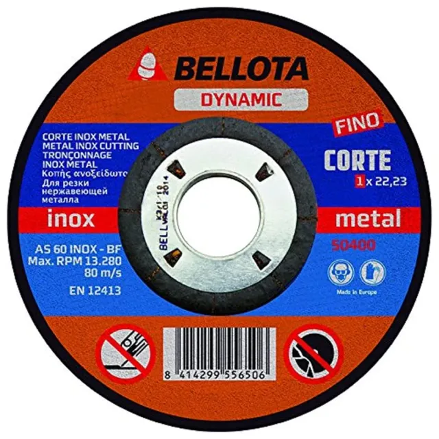Bellota Inox-Metal Dynamic disco da taglio 1 mm extrasottile