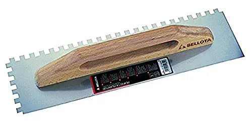 Bellota 587510 Spatola Dentata Acciaio Manico Legno