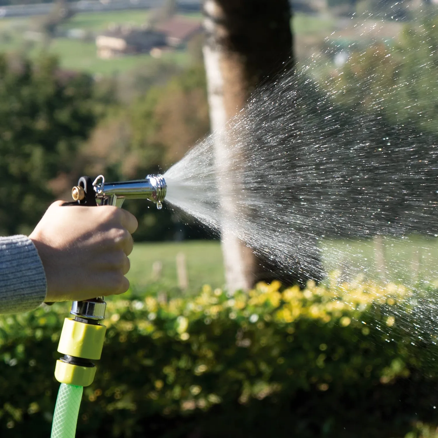 Amig Pistola Irrigazione Metallo 140 mm Acciaio Lucido