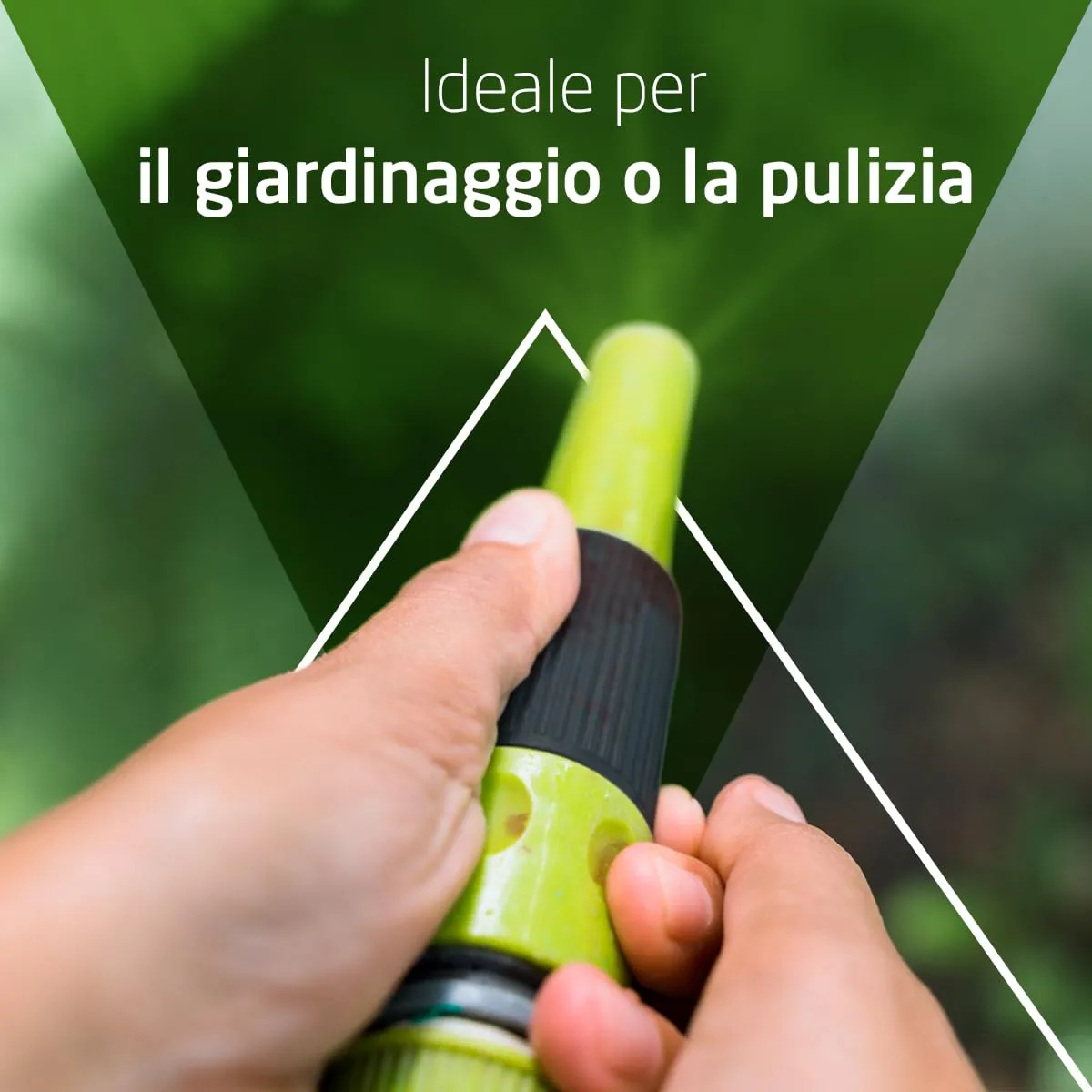 Amig Tubo Spirale Giardino 7,5 m Verde con Lancia Kit
