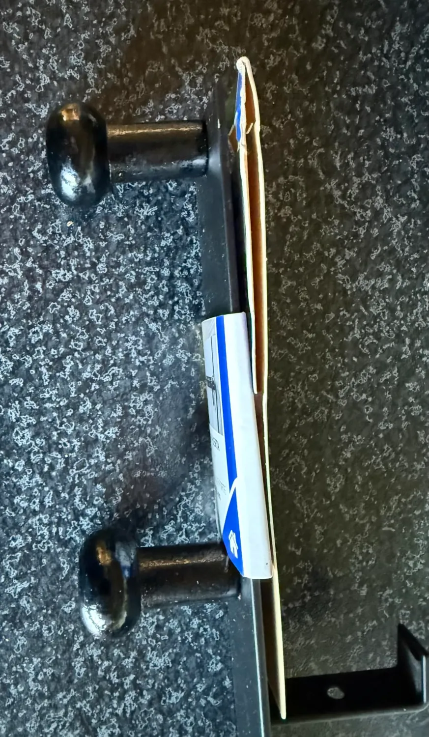 Amig CP45 Appendino Porta Nero Acciaio Legno 350 mm