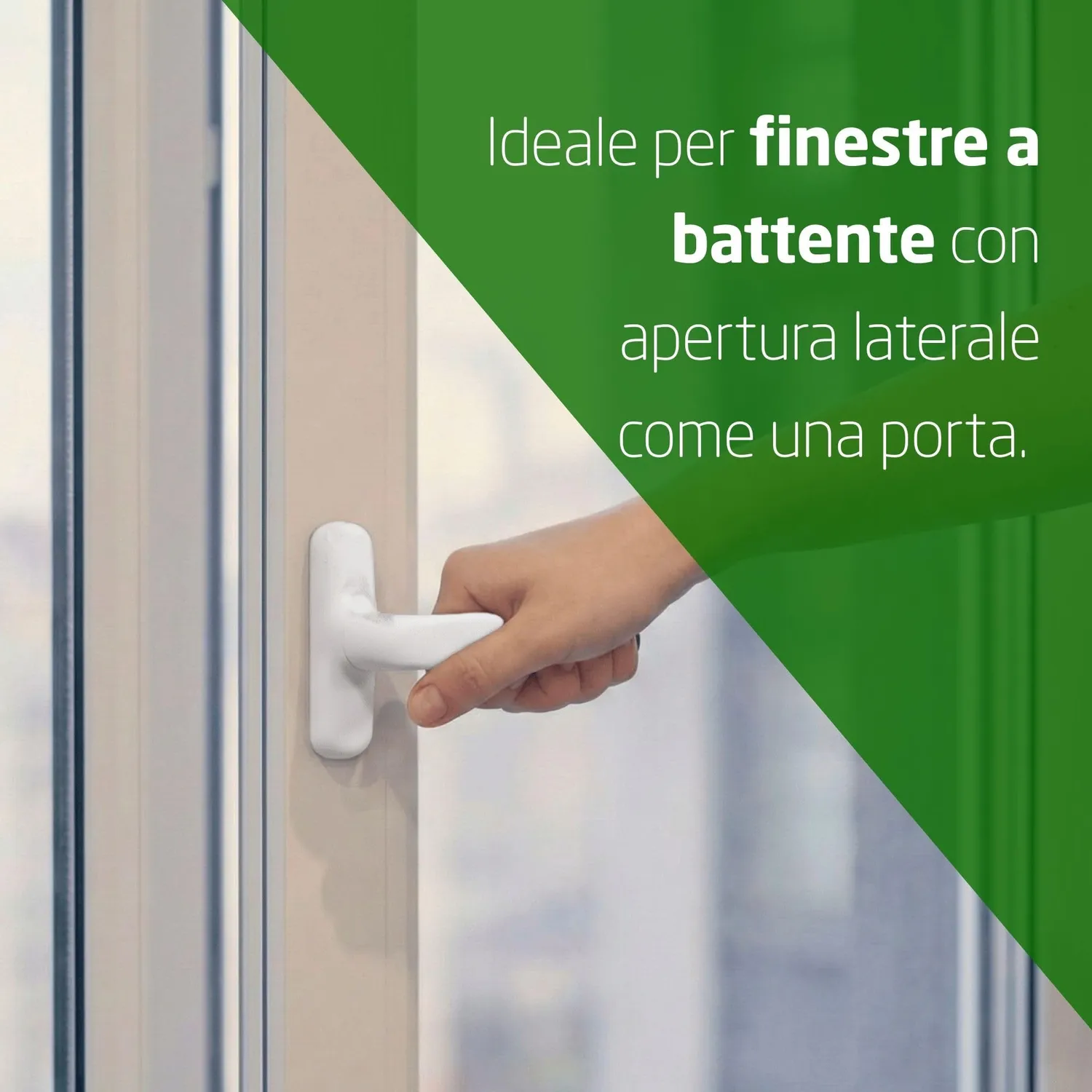 Amig maniglia finestra laterale bianca 172x27x59 mm