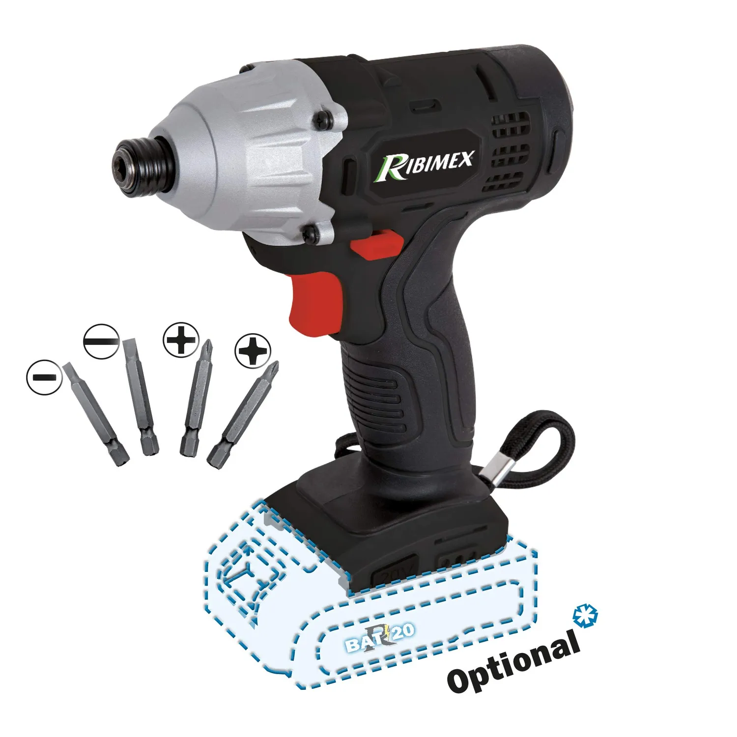 Ribimex RBAT20 PRBAT20/VCSB avvitatore impulsi solo corpo