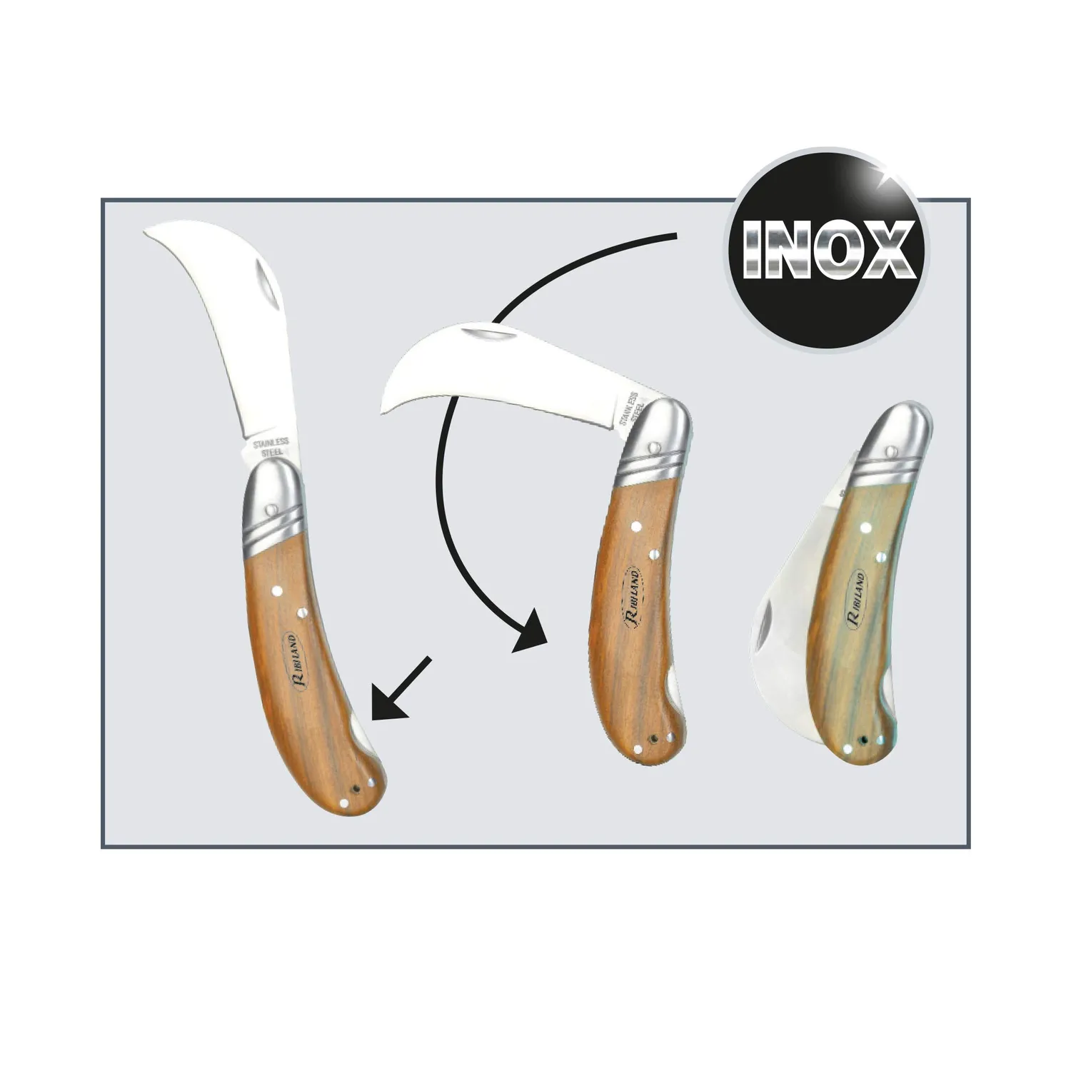 Ribiland-Ribimex Prcgref coltello innesto 19 cm frassino