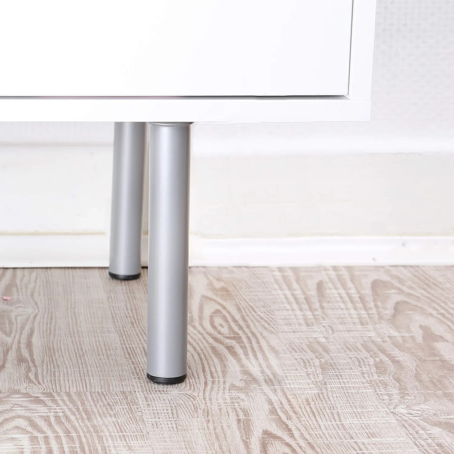 Amig Piedini Mobili Tondi 30x300 mm Argento 4 Pezzi
