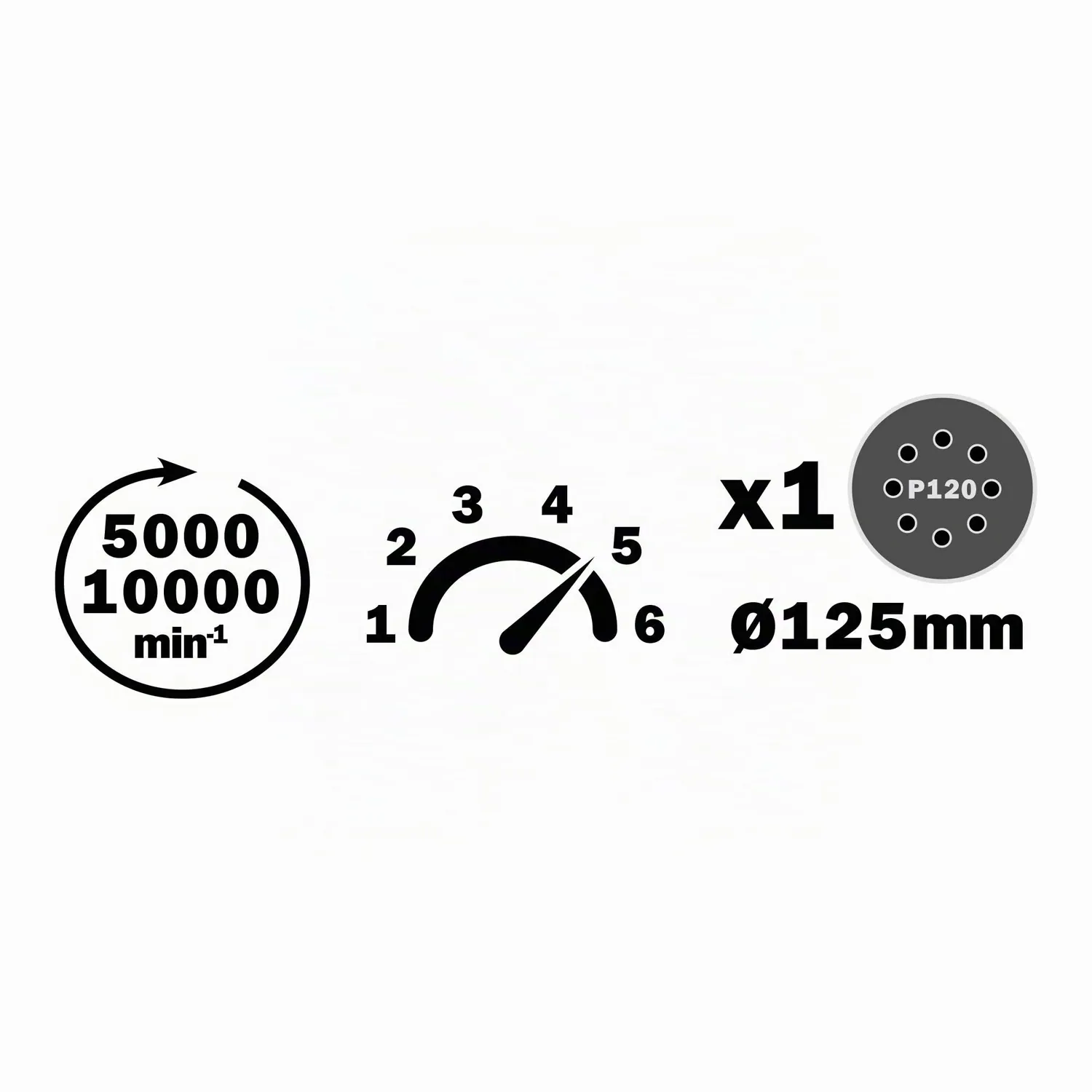 Ribimex R-BAT20 PRBAT20/PORSB Levigatrice Orbitale senza batteria 125mm