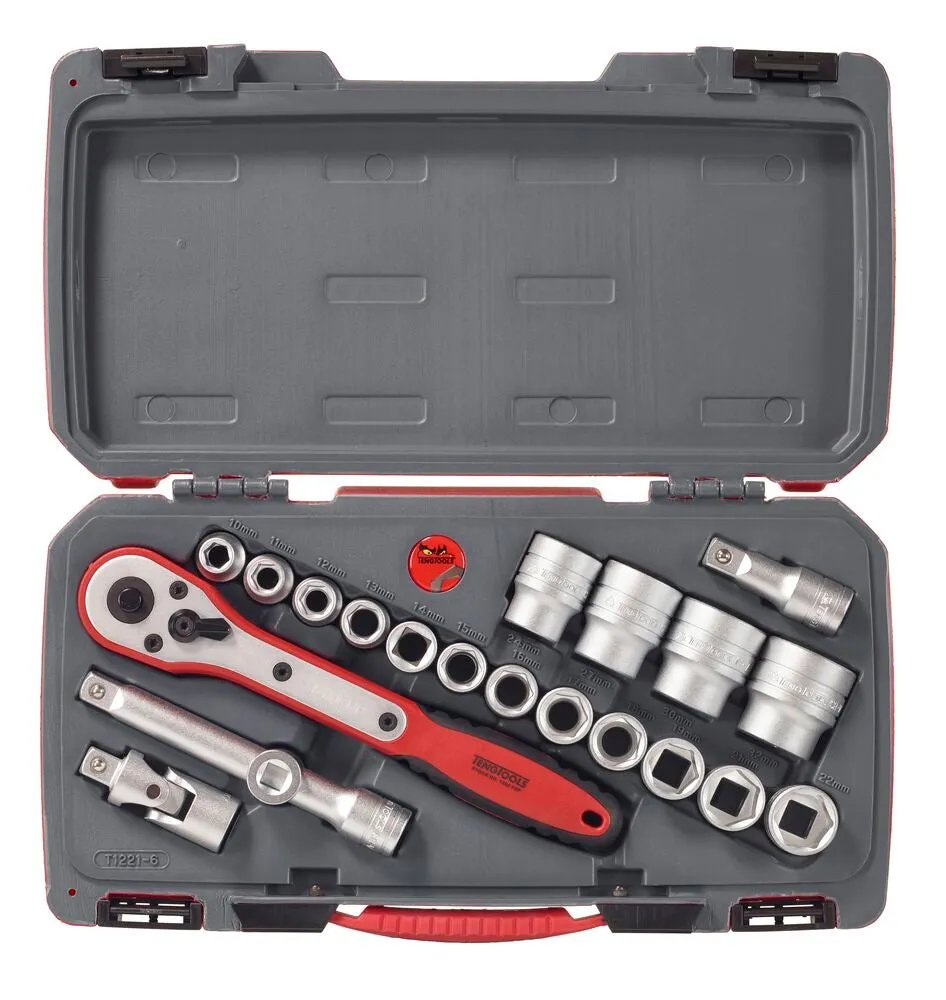 MECCA PRO Set Bussole 1/2" 21 Pezzi Esagonale