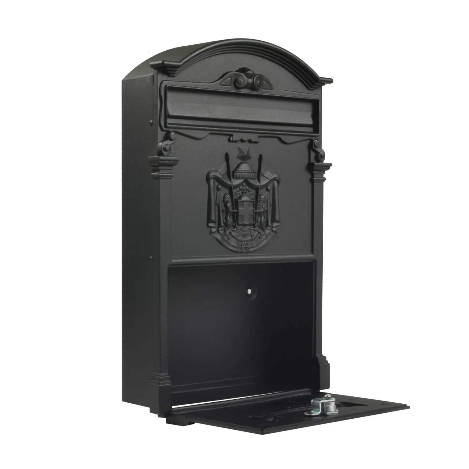 Amig Cassetta Postale Alluminio Nero Opaco 40,5x25,5x8,5 cm