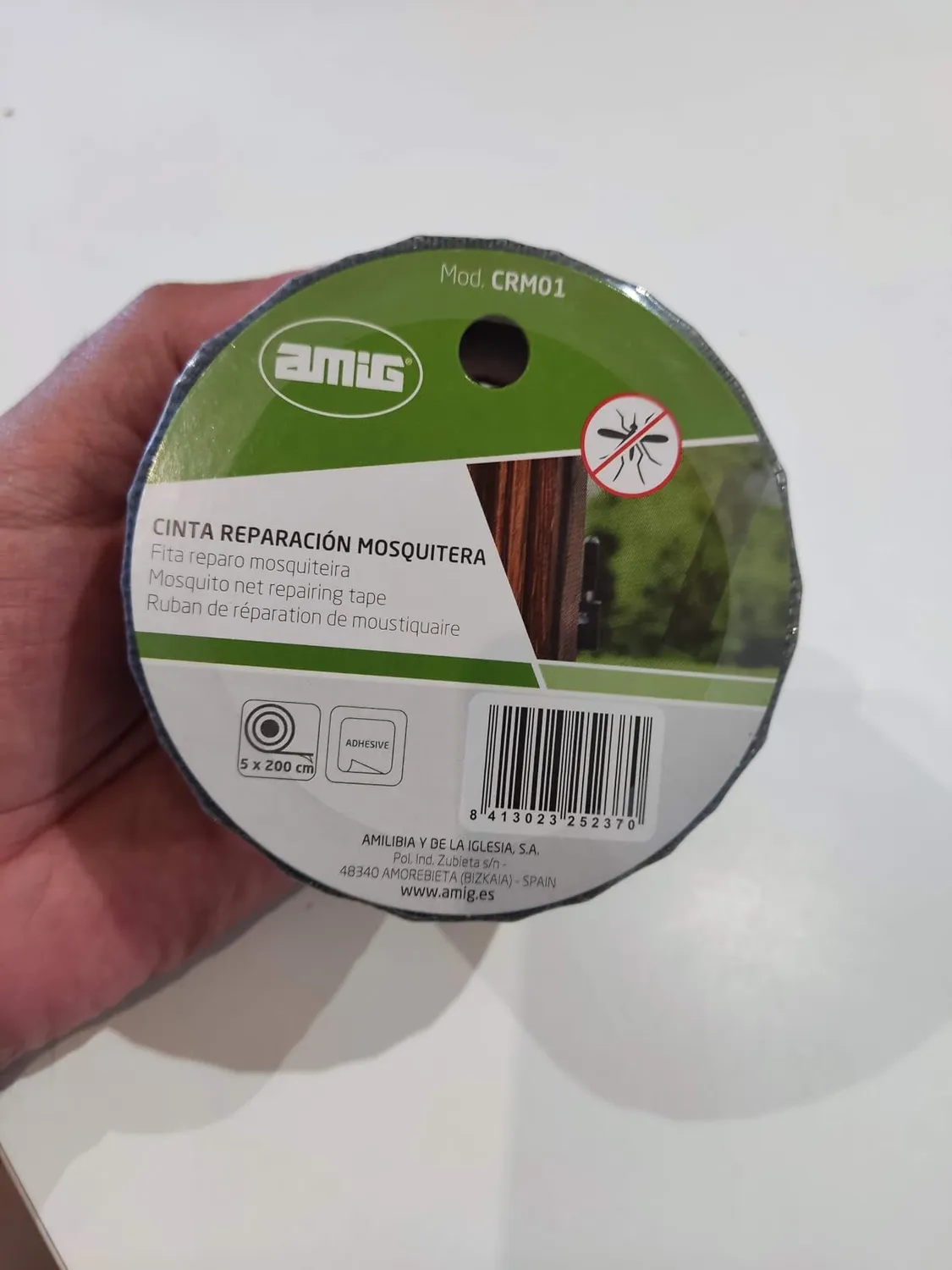 Amig nastro riparazione zanzariere 5x200 cm fibra vetro
