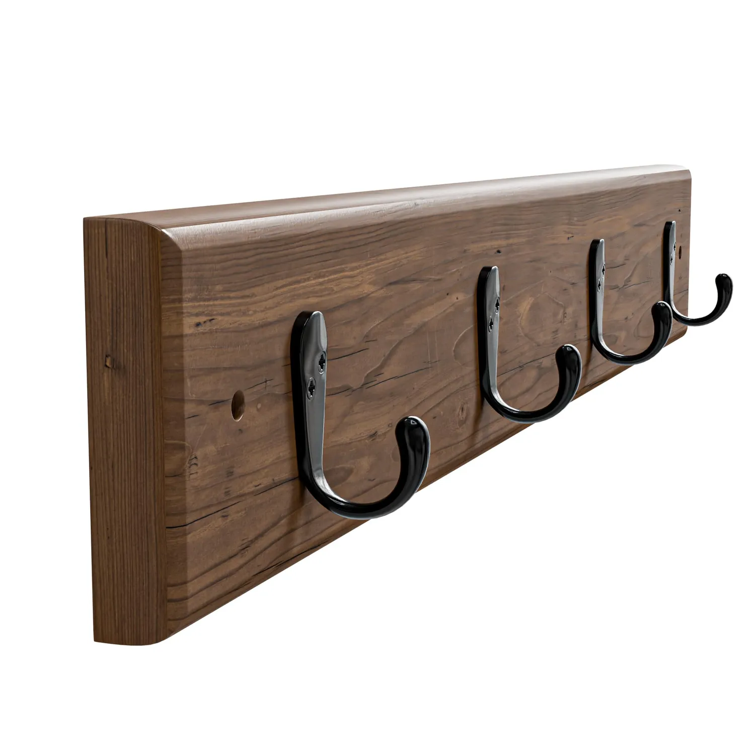 Amig CM36 appendiabiti muro 440 mm acacia nero legno