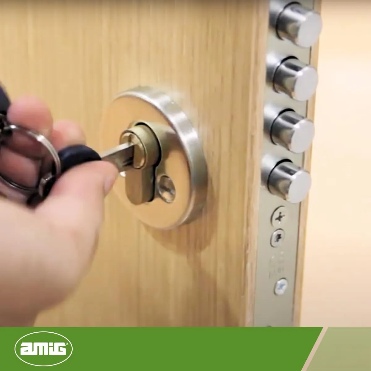 Amig 20000 Cilindro Sicurezza Ottone 80mm