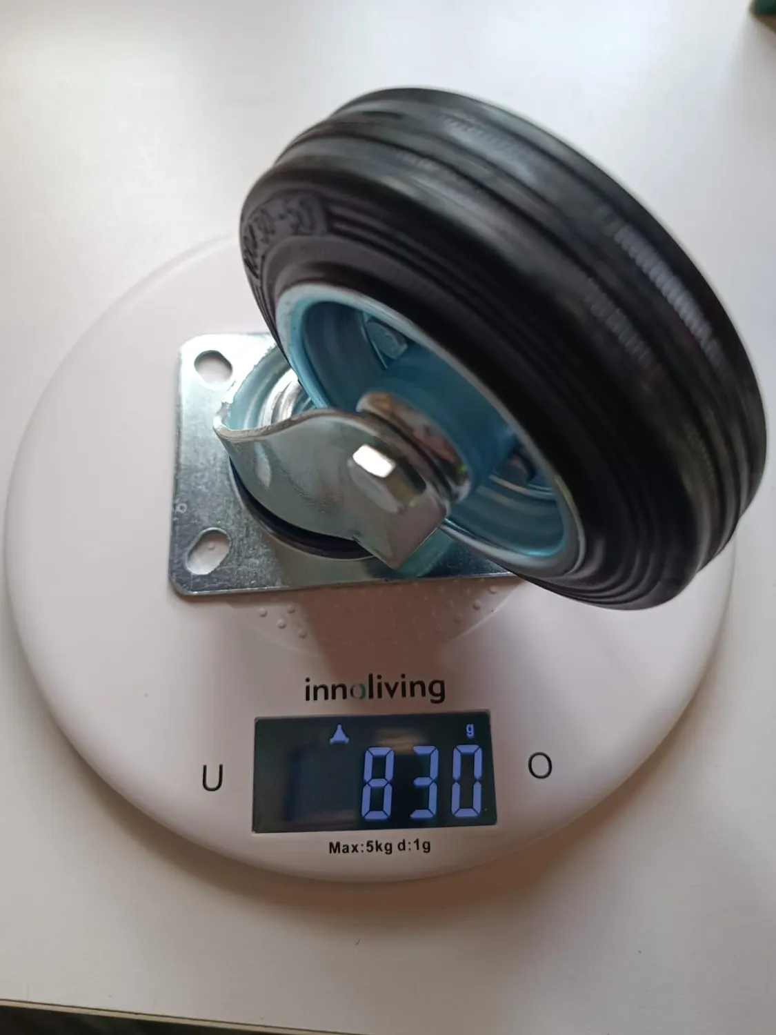 Amig set 4 ruote per mobili 100 mm gomma 90 kg