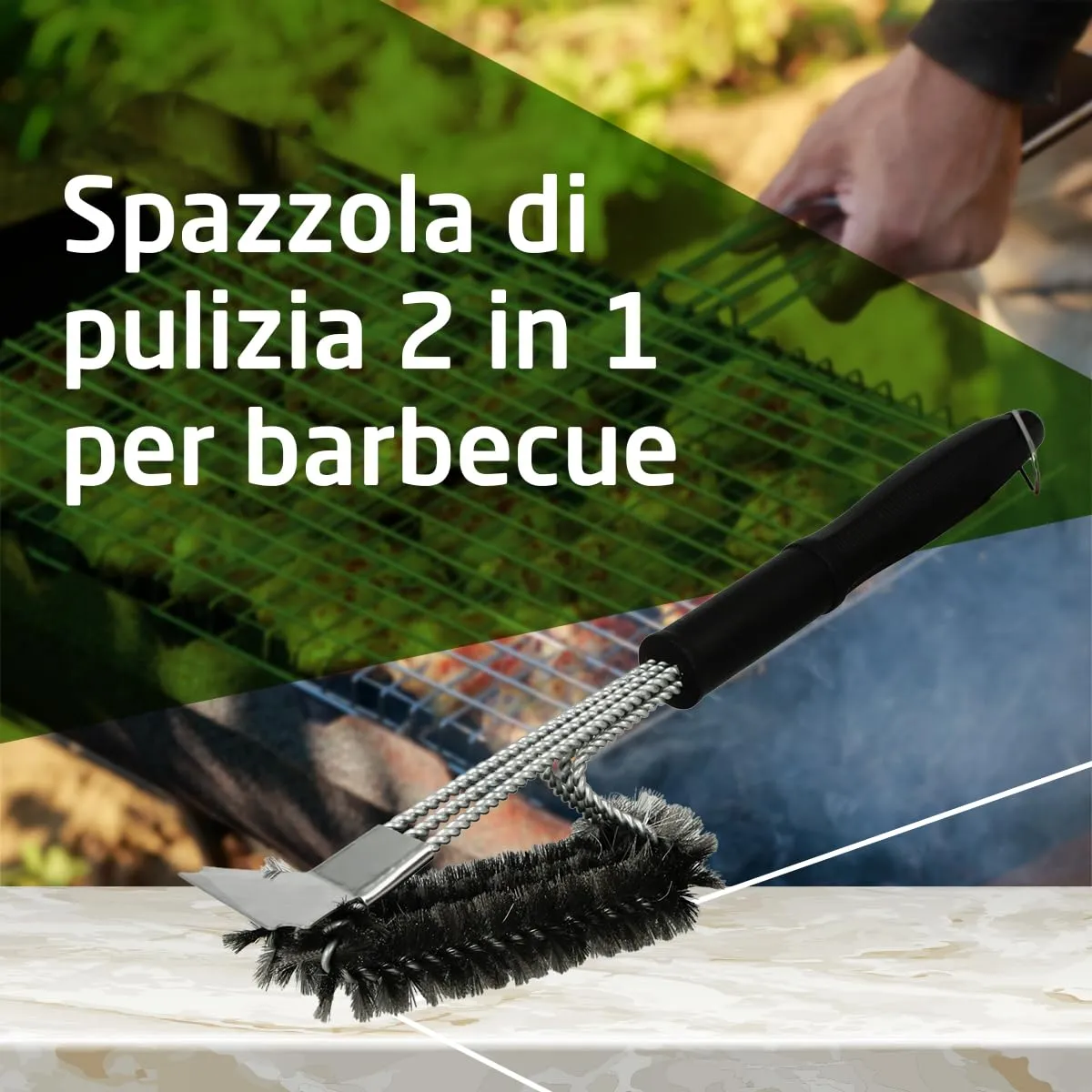 Amig Fireplus Spazzola Barbecue 2in1 45,7cm