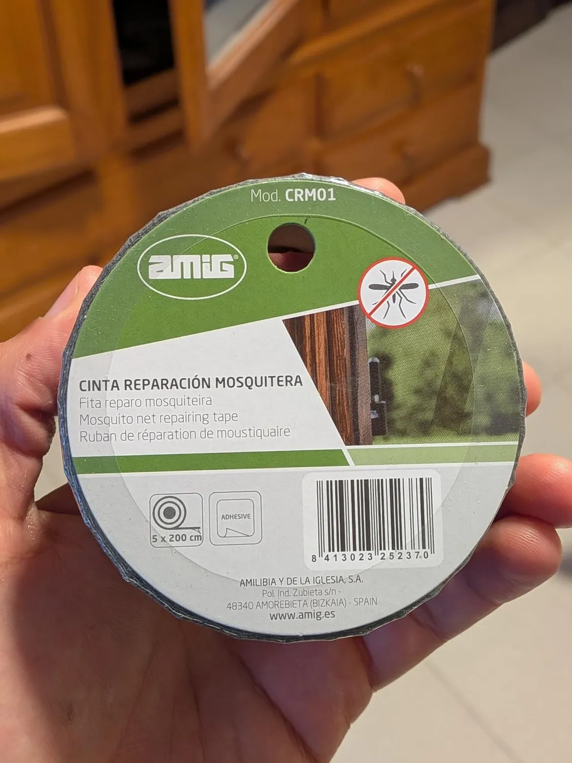 Amig nastro riparazione zanzariere 5x200 cm fibra vetro