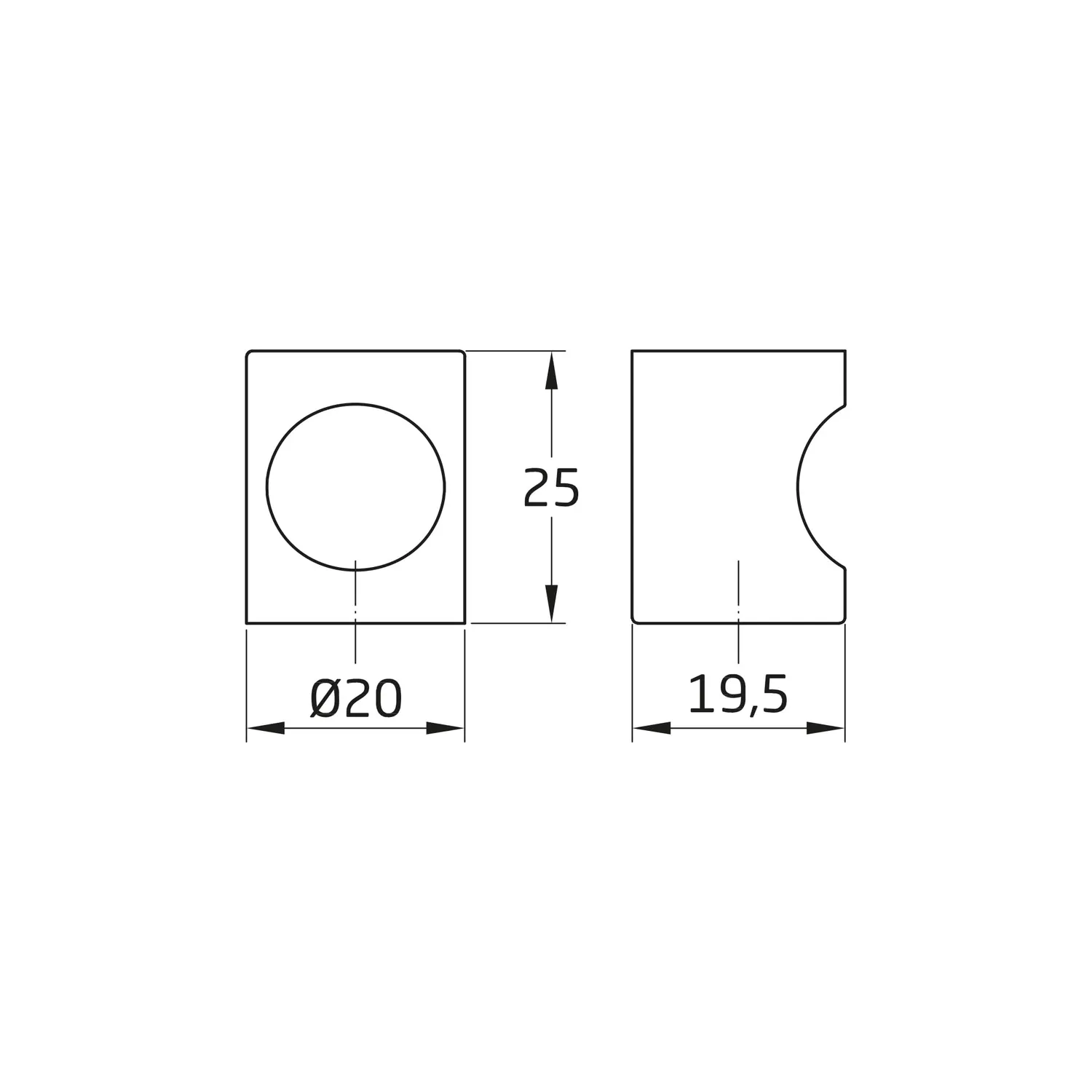Amig 817 pomelli mobili Ø20 mm nichel 2 pz zamak