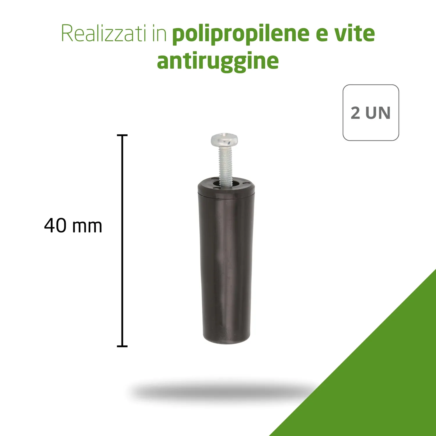 Amig tappi fine corsa tapparelle bronzo 40 mm 2 pezzi