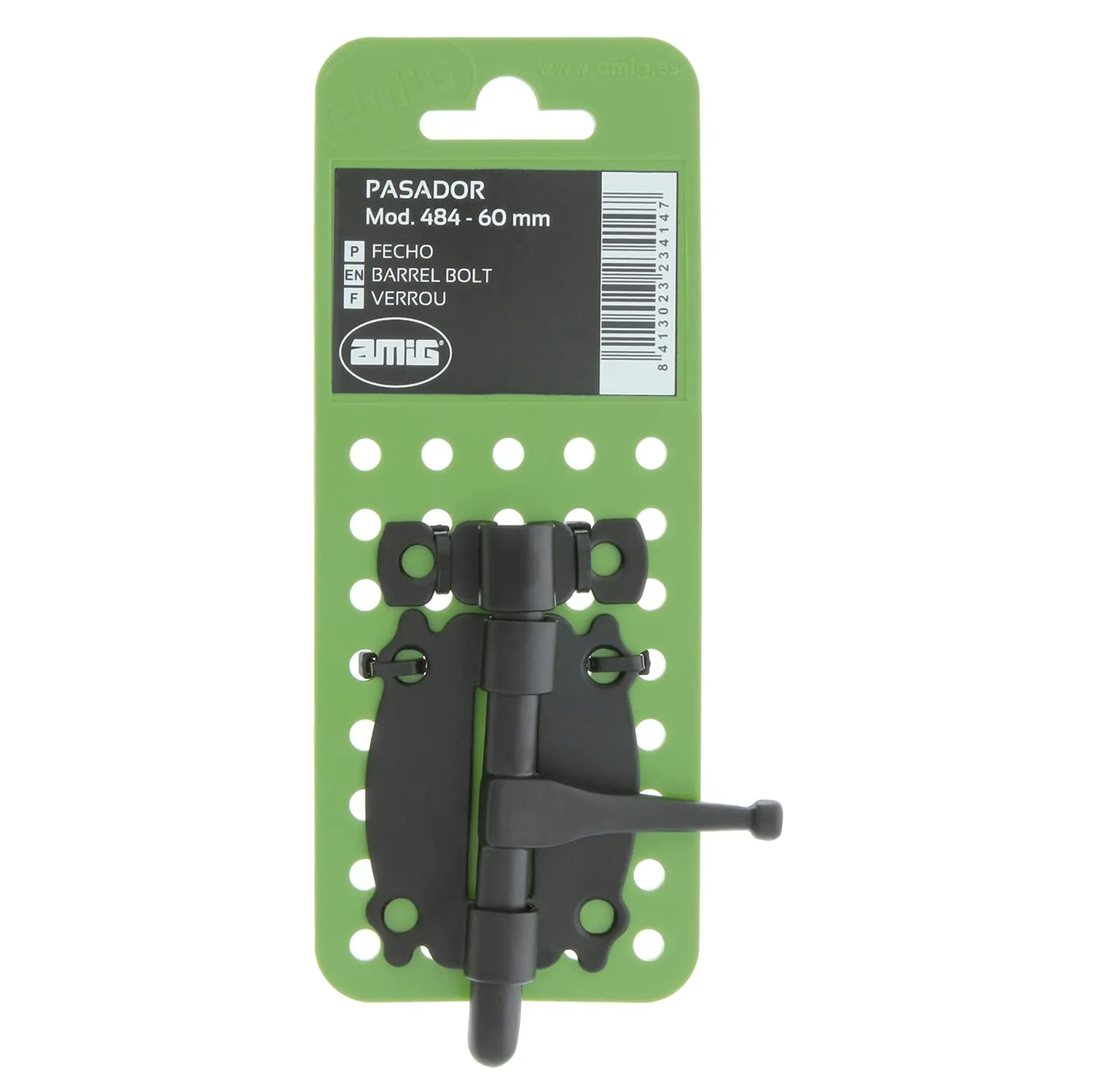 Amig fermaporta appoggio acciaio nero 40 mm chiusura verticale