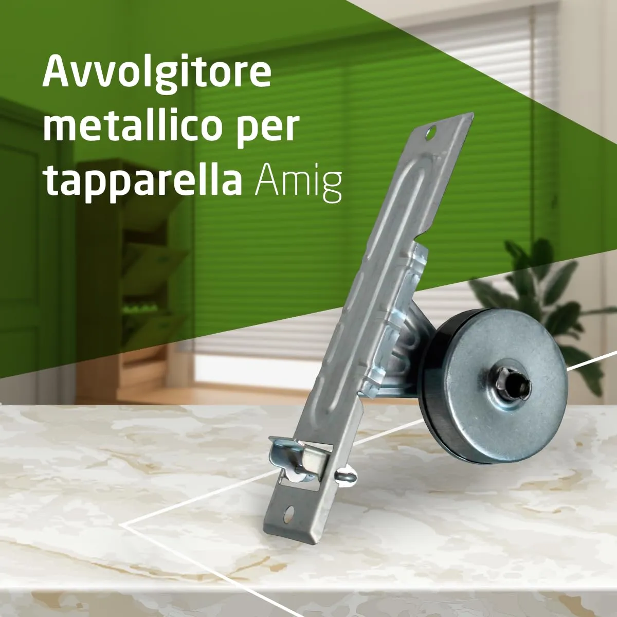 Amig avvolgitore tapparella incasso 22 mm acciaio