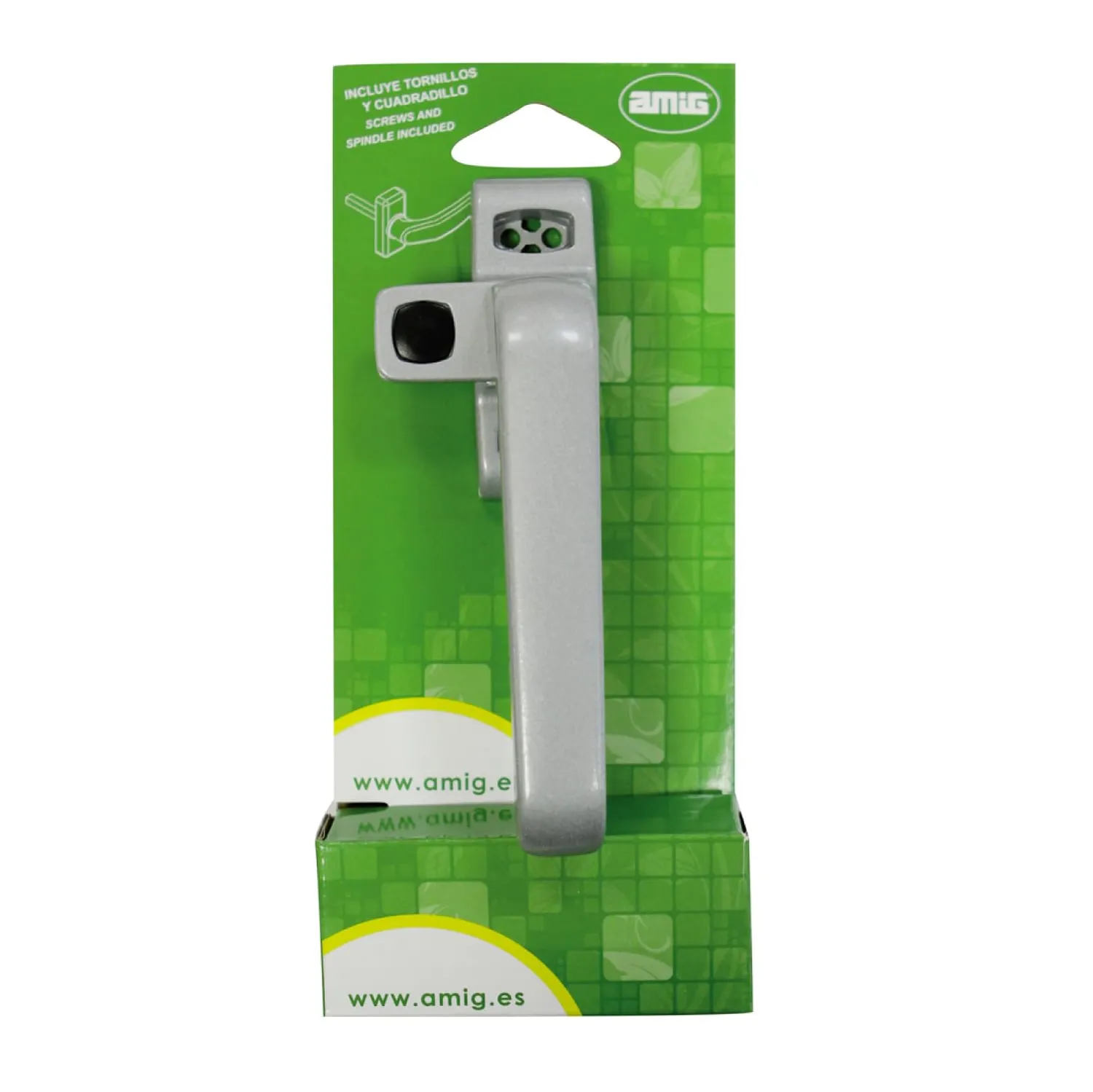 Amig Gamma maniglia bloccaggio 122x70 destra argento