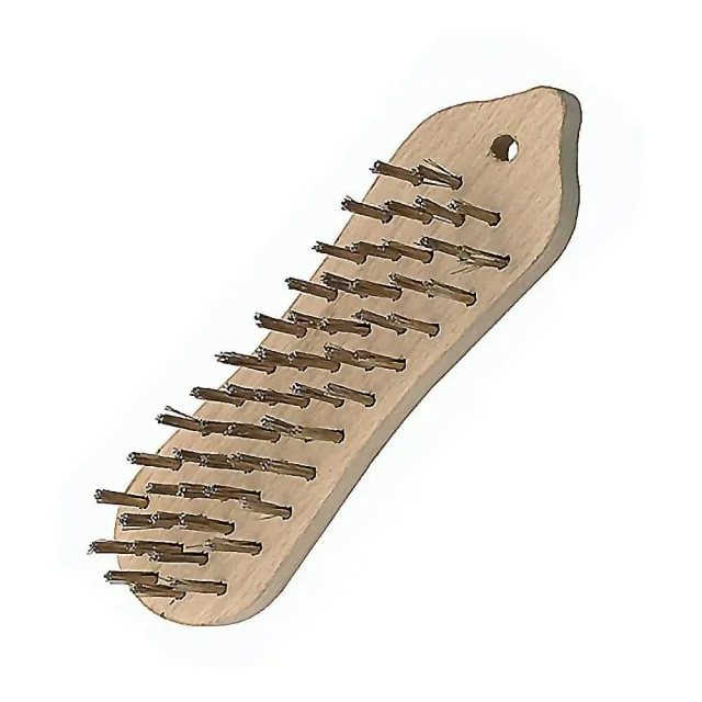 Bellota spazzola manuale acciaio ottonato 5 file