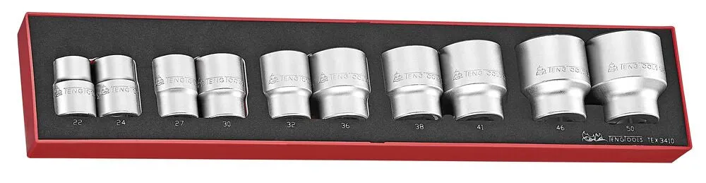 TengTools FOAM set bussole 3/4" 10 pezzi esagonali
