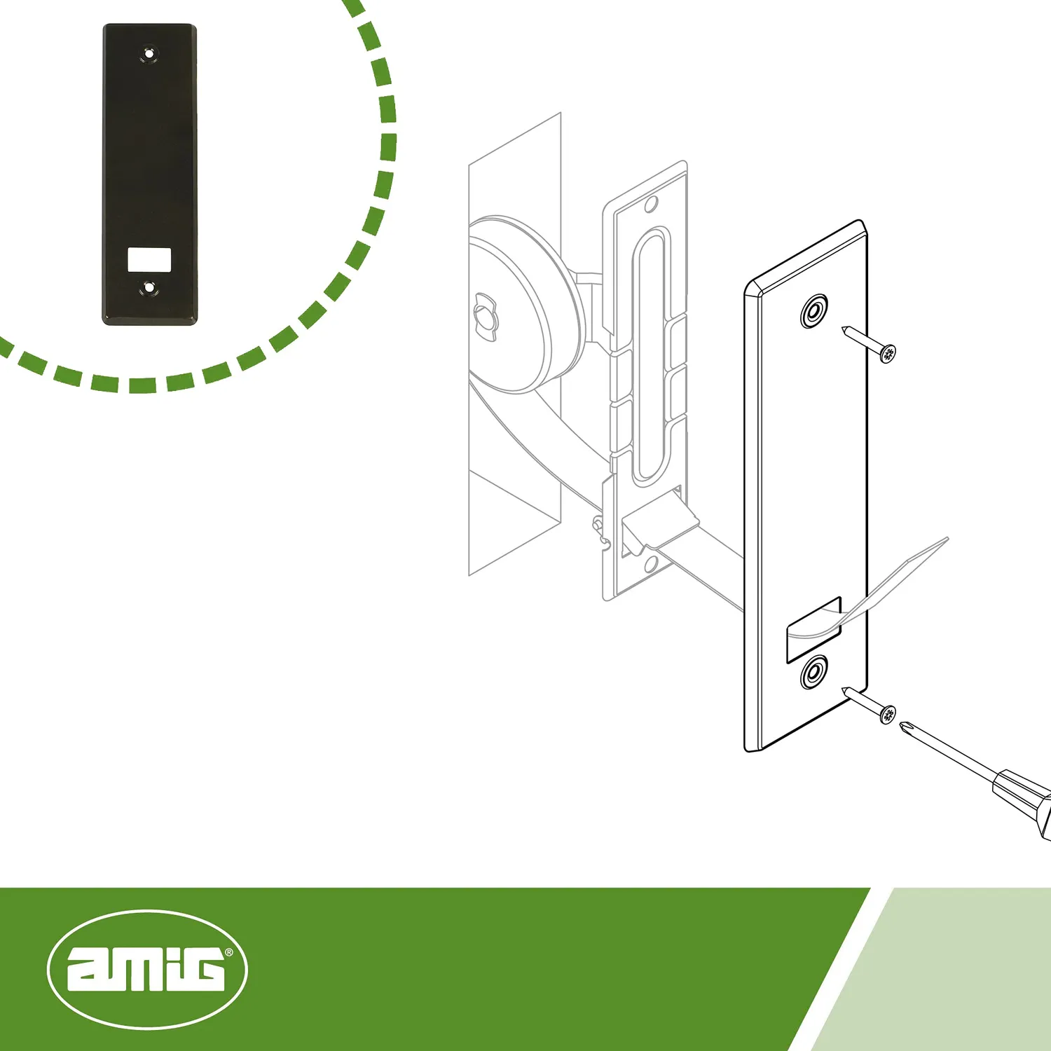 Amig Mod.13 maniglione porte 245x45 mm alluminio