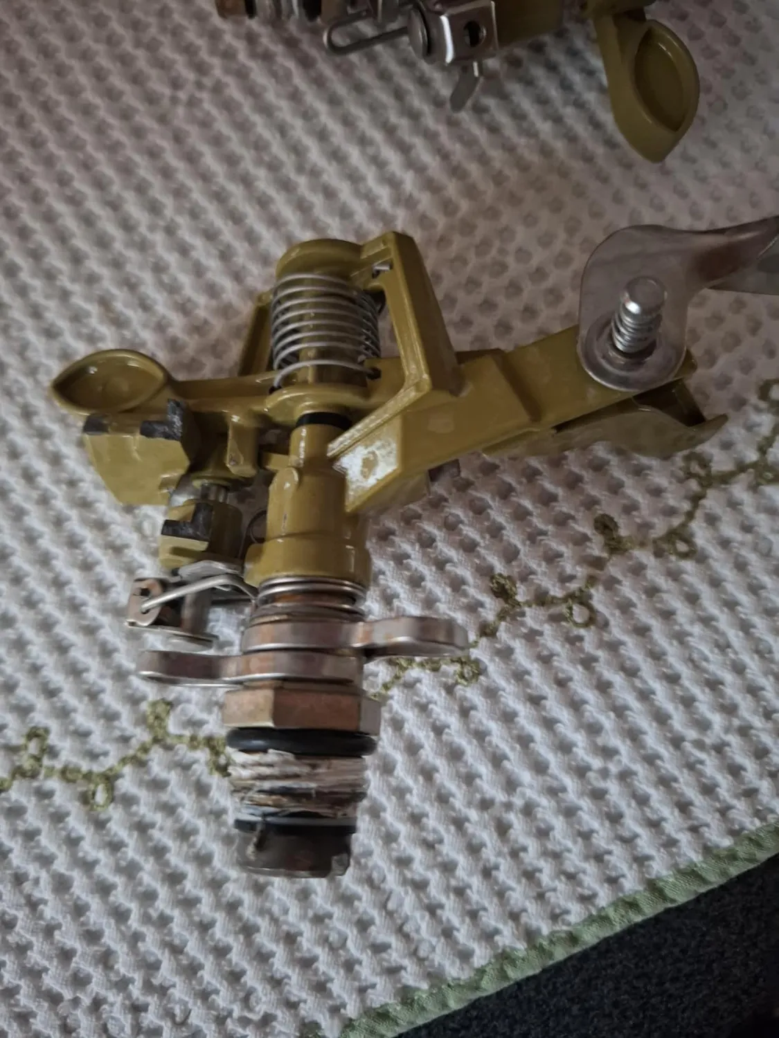 Ribimex Irrigatore a Battente su Picchetto in Metallo 360°
