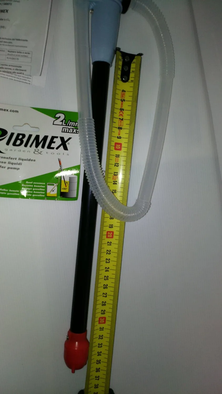 Ribimex Pompa Travaso Liquidi Batteria 5-9 L/min Portatile