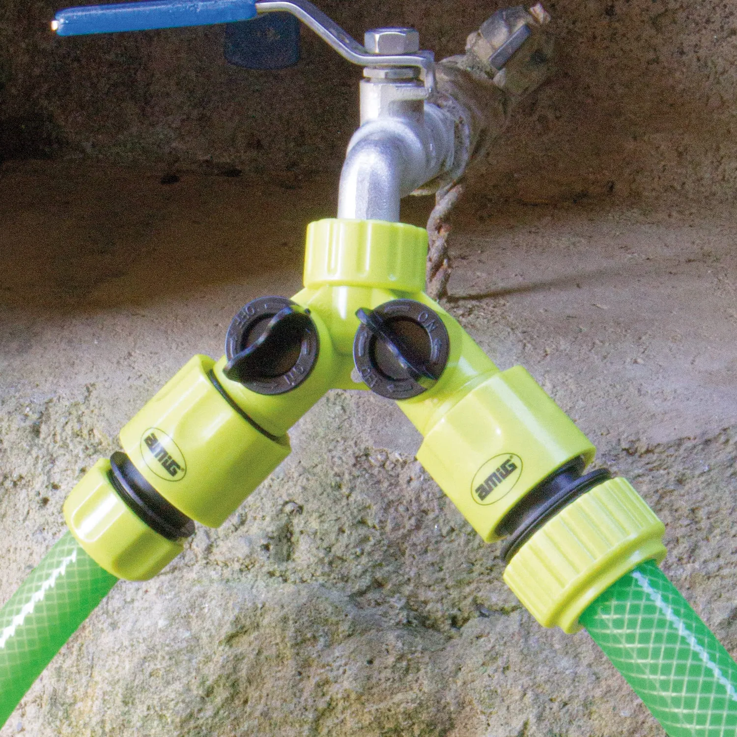 Amig R05 sdoppiatore rubinetto 2 vie verde pistacchio