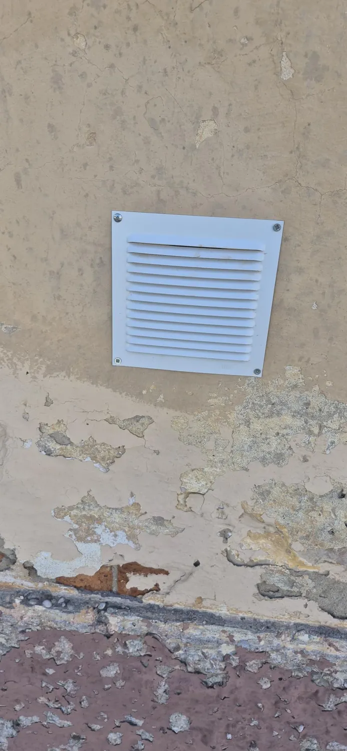 Amig Griglia Ventilazione Quadrata 150x150 mm Bianca Alluminio