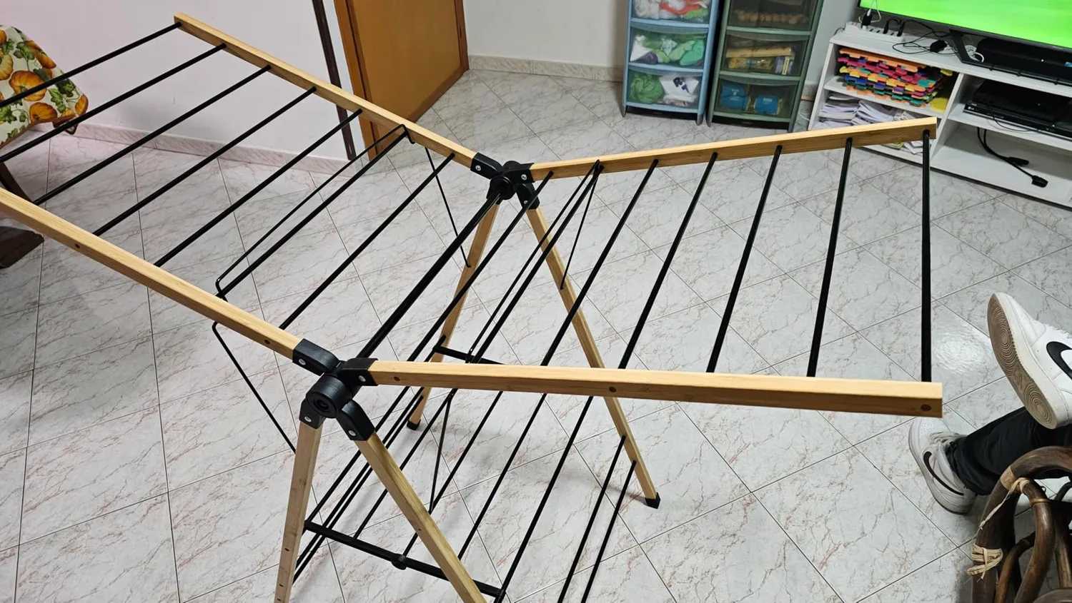Amig Aeria NaturDry stendibiancheria nero bambu 13 m