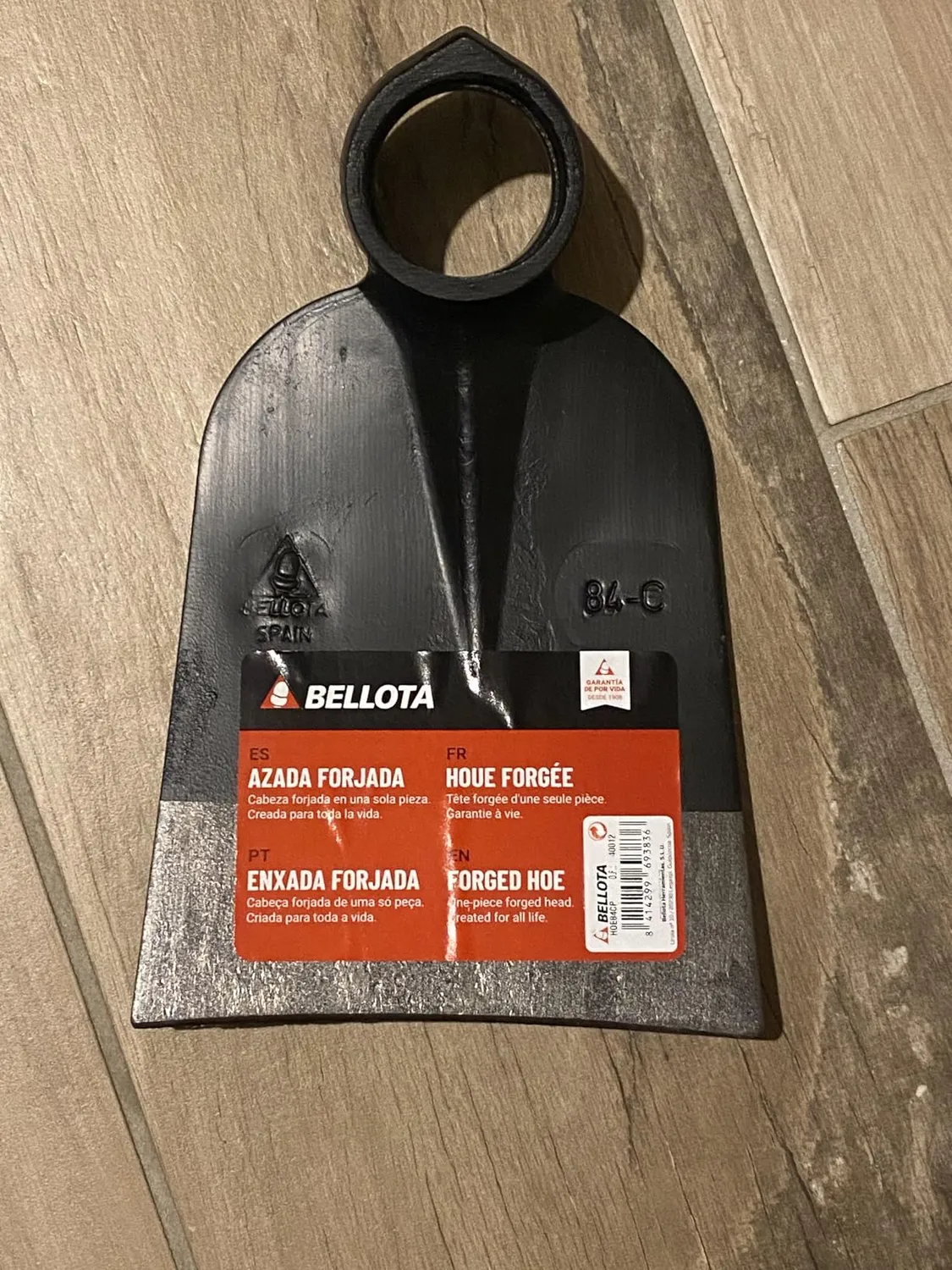 Bellota HOE84CP zappa forgiata filo dritto un pezzo