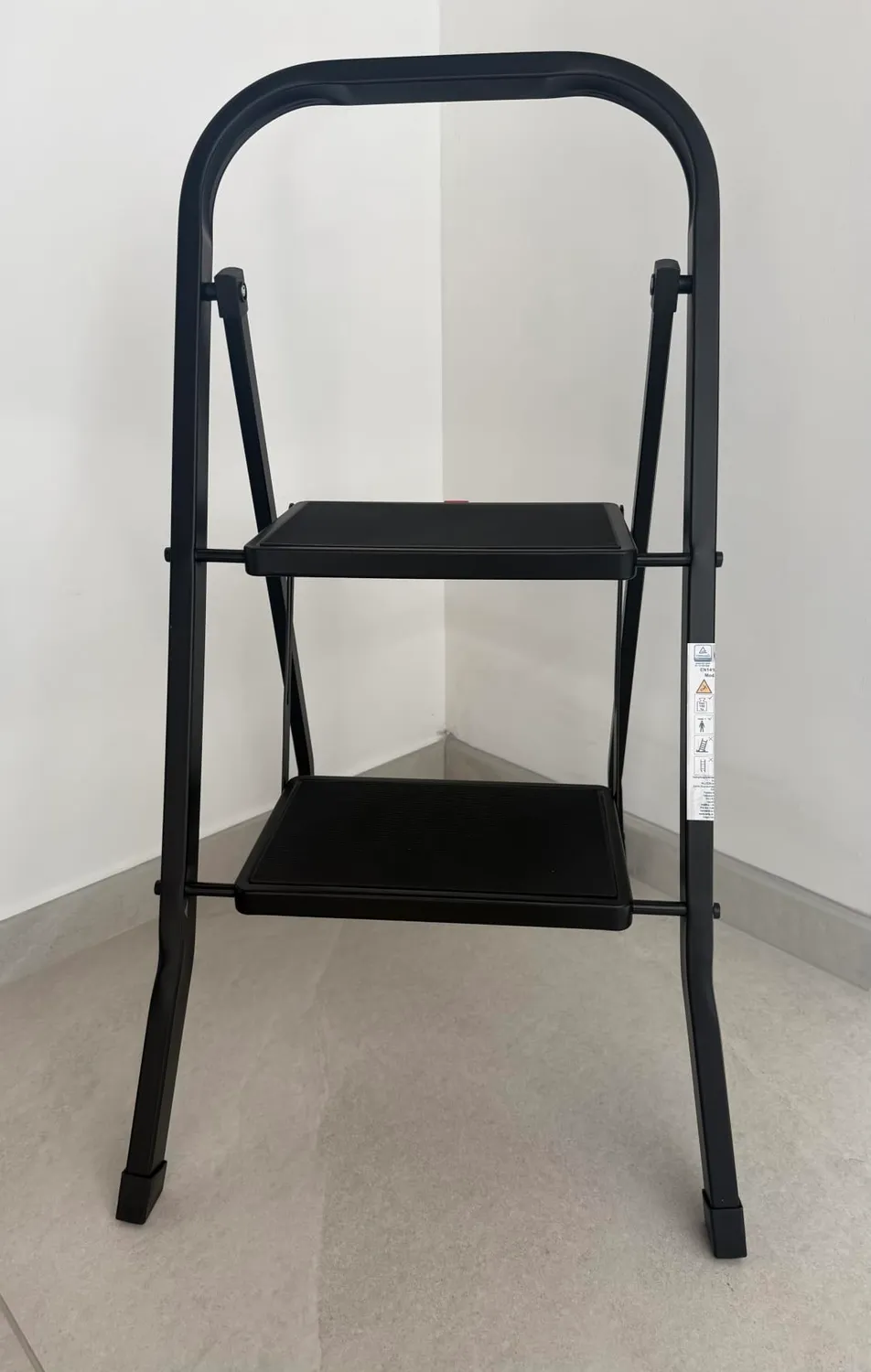 Amig scala pieghevole 2 gradini acciaio bianca 150 kg
