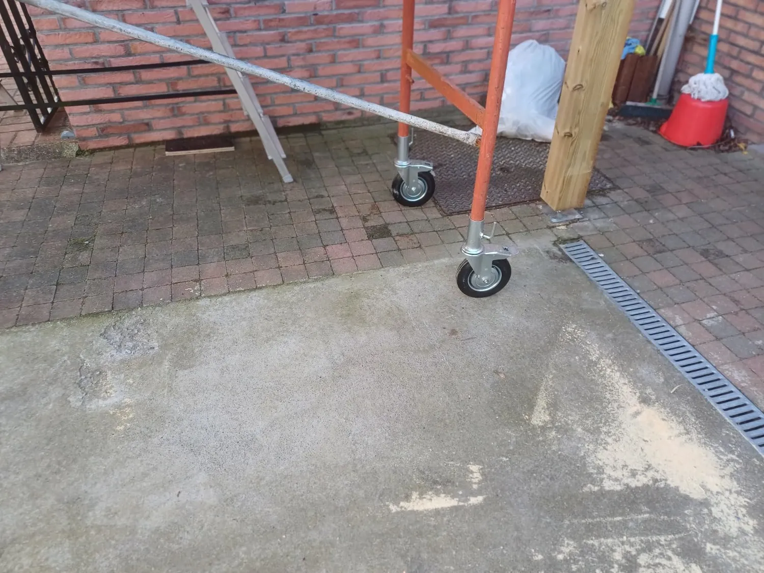 Amig ruota ponteggio maschio freno gomma Ø200 mm 200 kg